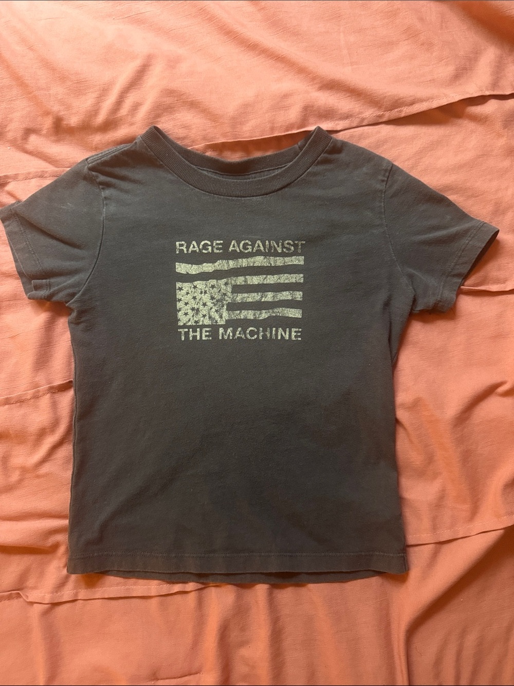 Cotton On Rage Against The Machine Kids Graphic T-Shirt - Charcoal